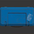 Blue And Gray Equipment Toolbox With Pink Accents And Secure Storage Design