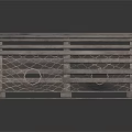 Wooden Weapon Trap With Curved Top Metal Net And Square Base Structure