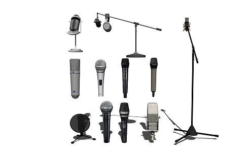 Modern Microphone 3d model