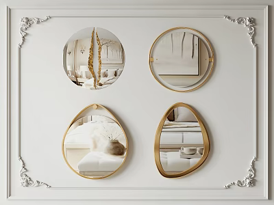 Modern Mirror Modern Decorative Mirror 3d model