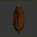 Fresh Reddish Brown Raw Cocoa Pod Natural Tropical Food Ingredient With Smooth Texture