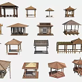 Various Traditional And Modern Wooden Pavilion Designs With Different Roof Shapes