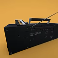 Vintage 200W High Power Audio Speaker System with Radio and Tape Player Design