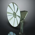 24G Communication Equipment With Circular Dish Antenna And Stable Metal Stand Structure