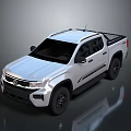 Volkswagen White Pickup Truck With Four Doors Black Wheels And Modern Exterior Design