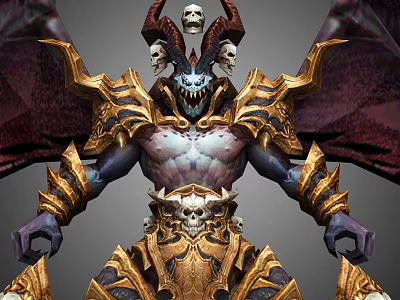 Three Shading Two Flying Dragon General Scorpion King Death Pluto Boss Legend Wind Miracle Wind Magic Wind Hand-painted Monster 3d model