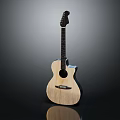 High Quality Elegant Wooden Acoustic Guitar With Natural Wood Grain And Modern Design