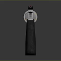 Silver Metallic Revolver With Textured Grip And Shiny Barrel Design
