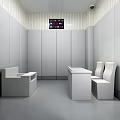 Modern Interrogation Room 3d model