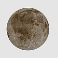 Detailed View Of The Moon Surface With Cratered Texture And Natural Features
