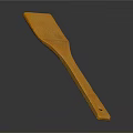 Yellow Kitchen Spatula With Long Handle For Household Cooking Use