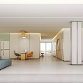 Modern waiting hall 3d model