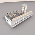 Modern Retail Store Interior With Display Tables And Electronic Devices On Shelves