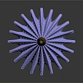 Blue Bristle Toilet Brush With Wooden Handle Conical Design For Household Cleaning