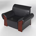 Modern Sofa Set With Multiple Styles Different Sizes Black Beige Colors And Wooden Armrests