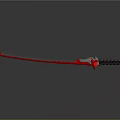 Red Long Handled Tool With Black Grip And Metallic Shaft Design