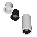 Modern Round Downlights And Spotlights With White Black Design For Indoor Lighting
