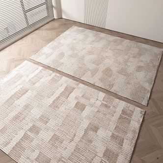 modern square carpet 3d model