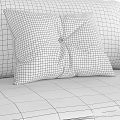 Gray Sofa With Throw Pillows And Blanket In Modern Minimalist Design