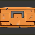 Toolbox tin box iron box plastic box container realistic 3d model