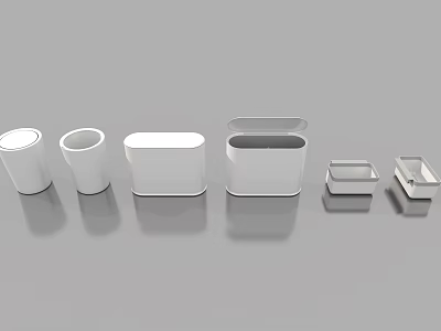 Elegant Modern Kitchen Public Facilities With Marble Island And Storage Cabinets 3d model