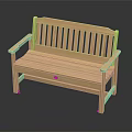 Wooden Outdoor Bench With Slatted Backrest Armrests And Storage Compartment