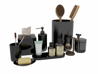 Modern toiletries 3d model