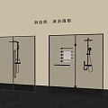 Modern Shower Room With Glass Partition And Stylish Shower Head Fixtures