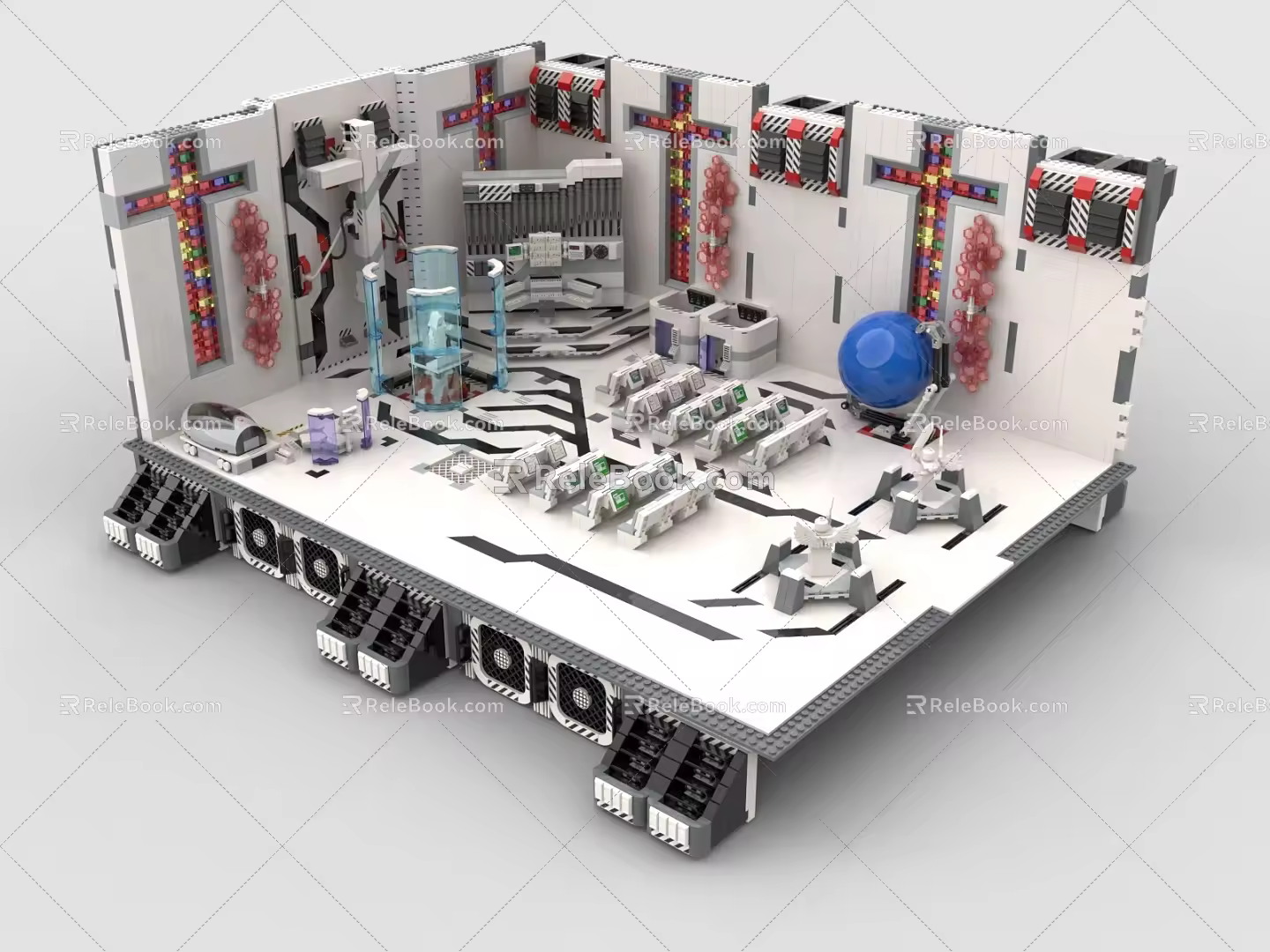 LEGO Toy Building Blocks Factory Cyberchurch 3d model