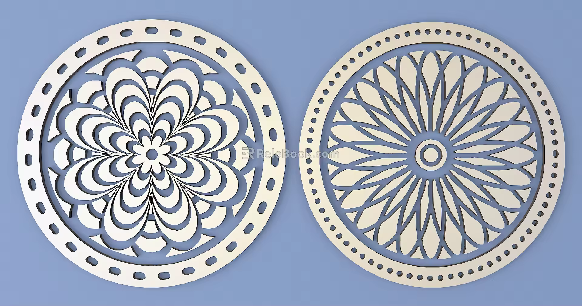 Metal Carved Traditional Pattern Carved Pattern 3d model
