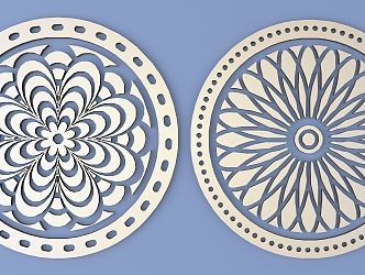 Metal Carved Traditional Pattern Carved Pattern 3d model