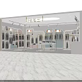 Modern Clothing Store Interior With Mannequins Clothing Racks And Display Areas