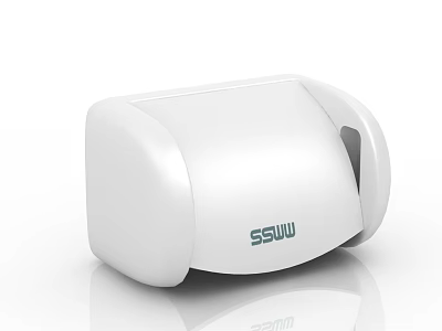 SSWW White Bathroom Hand Dryer Modern Design For Home Bathroom Accessories 3d model