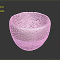 Artistic Handcrafted Bowl Shaped Sculpture Carving With Brown Perforated Surface Design