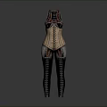 Modern Fashion Bodysuit With Decorative Geometric Pattern And Colorful Stitching Details