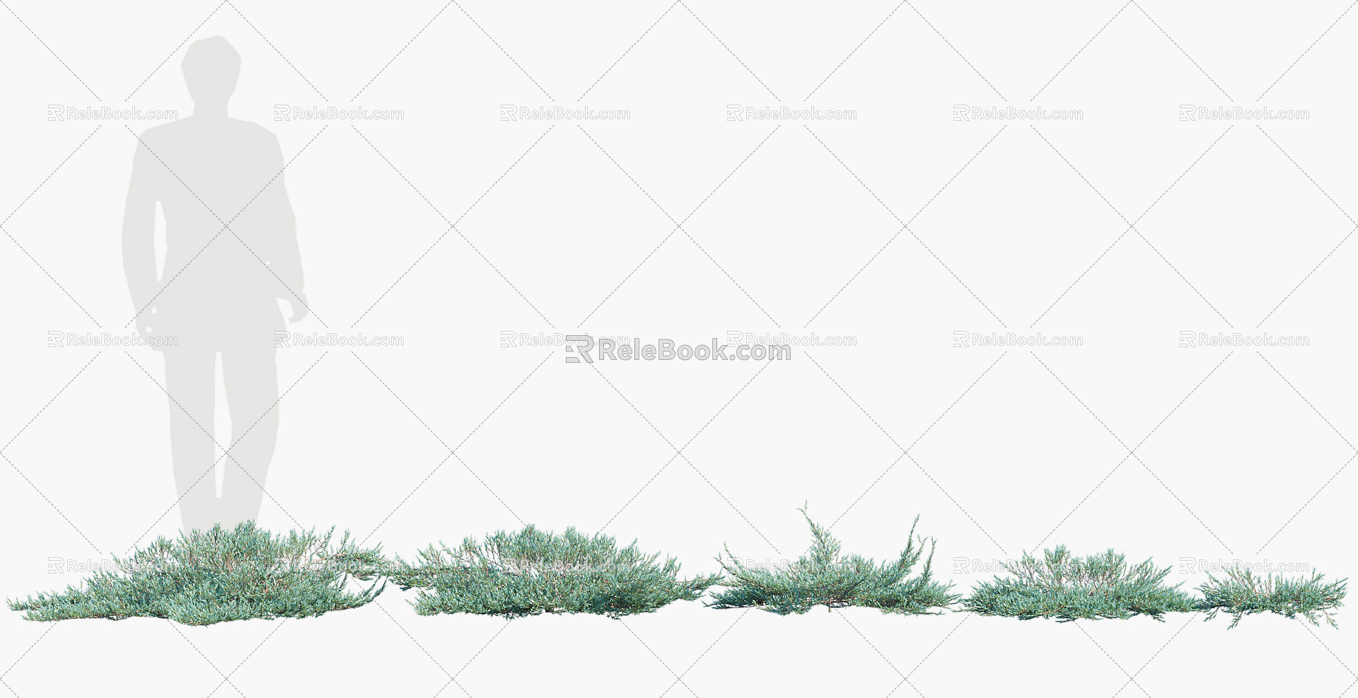 Modern Shrub Trees model