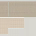 Curtain Platform Roman Curtain Solid Color 3d model