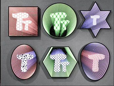 Abyss mirror Special-shaped mirror Decorative mirror 3d model