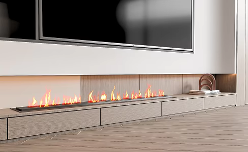 Modern Fireplace Electronic Fireplace Stove 3d model