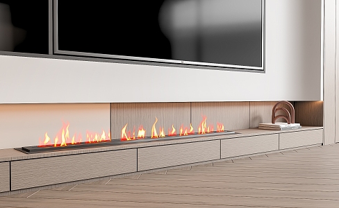 Modern Fireplace Electronic Fireplace Stove 3d model