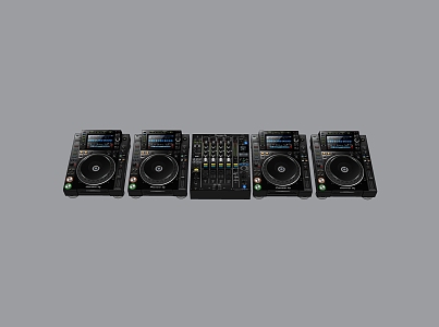 DJ player 3d model