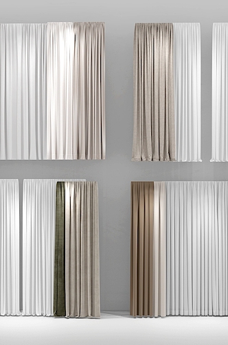 Curtains 3d model