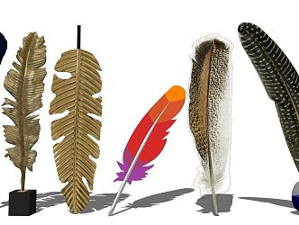 Modern Feather 3d model