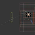 Modern Dining Table Set Round Black Table With Black And Beige Chairs Oranges Glass Vases