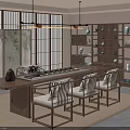 New Chinese Style Solid Wood Tea Table And Chair Set For Elegant Home Tea Room