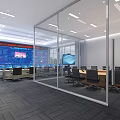 modern command center 3d model