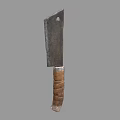 Practical Metal Blade Kitchen Knife With Wrapped Handle For Daily Cooking
