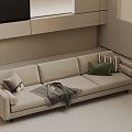 Three-seat sofa 3d model