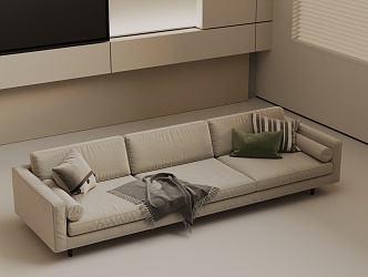 Three-seat sofa 3d model