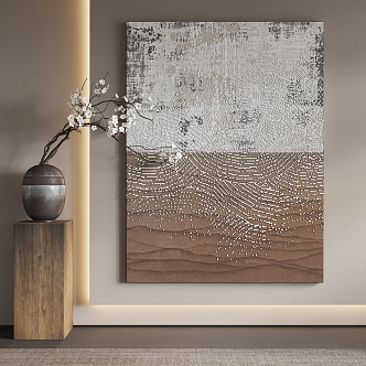 Quiet Wind Decorative Painting 3d model